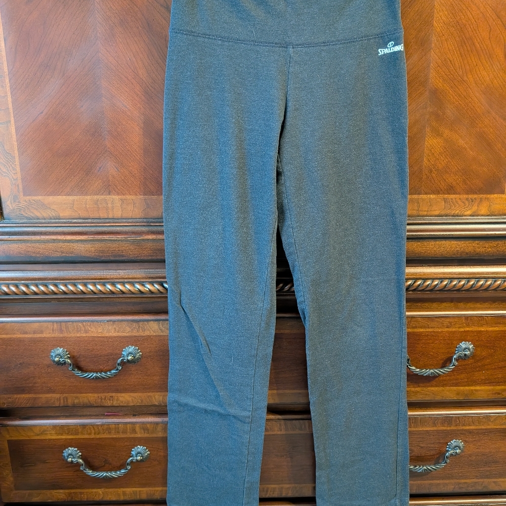 SPALDING Gray Leggings Size Small